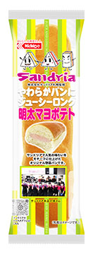 やわらかパンにジューシーロング 明太マヨポテト